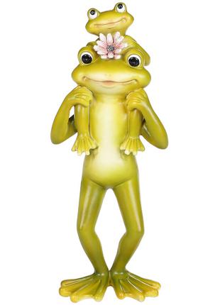 Декоративная статуэтка Лягушка Кваки с малышом 21.5см