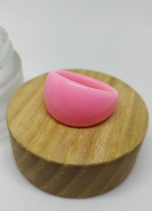 Новое розовое кольцо широкое объемное колечко перстень кільце ...