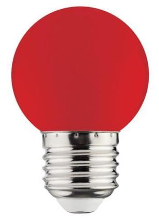 Лампа Светодиодная 1W E27 A45 красная
