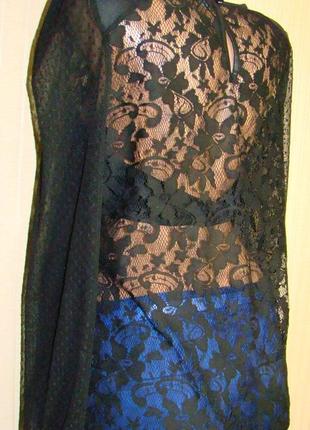 Блузка женская гипюровая черная нарядная george