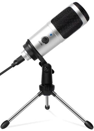 Мікрофон Ytom TikTok DM-18 USB конденсаторний — Срібло