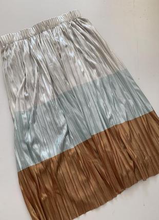 Zara плиссированная юбка