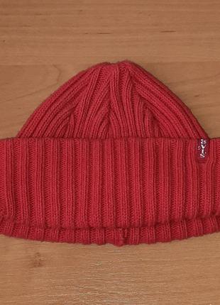 Красная шапка бини levi's | levis beanie hat