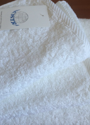 Махровое полотенце 30х50 см белого цвета 450 г/м2