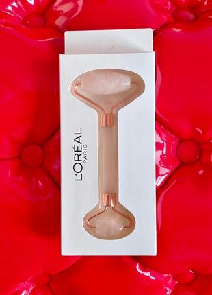 Массажный роллер из розового кварца l’oréal . массаж L'Oreal