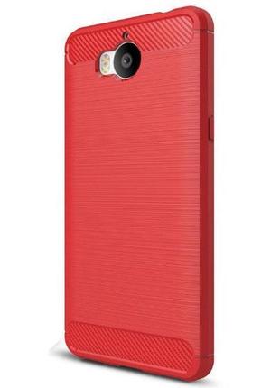 Чехол PRIMO Carbon Fiber Series для Huawei Y5 2017 - Red