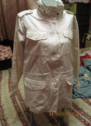 Ветровка куртка жіноча XL 52 18 Casual Comfort біла ХЛОПОК