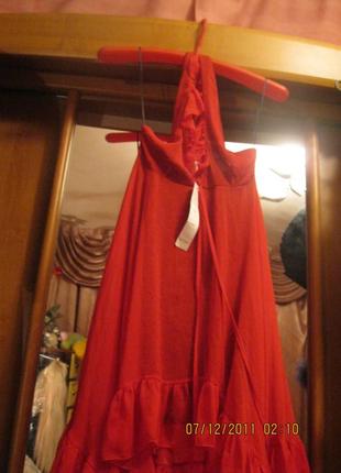 Туника сарафан красная платье 46 М 12 новое яркое нарядное