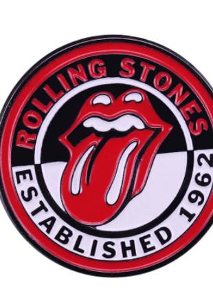 Брошь брошка металлическая The Rolling Stones роллинг стоунз