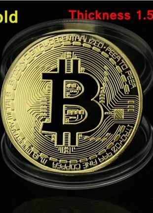СУВЕНИРНАЯ МОНЕТКА сувенир подарок металл биткоин Bitcoin моне...