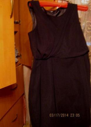 Платье черное 52 18 XL легкое нарядное фирменное