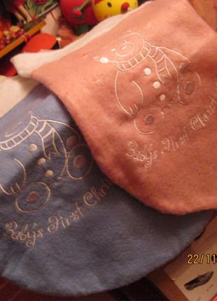Набор=2 носка сувенирных розовый и голубой подарок сувенир миш...
