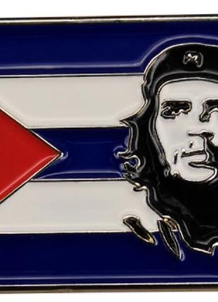 Брошь брошка пин металлическая Че Гевара Che Guevara Куба флаг