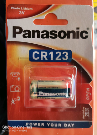 Panasonic CR123 Photo Lithium 3V