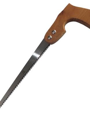 Веткорез (ножовка садовая) деревянная ручка 320мм каленый зуб ...