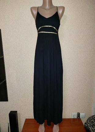Черное длинное женское платье, сарафан asos petite