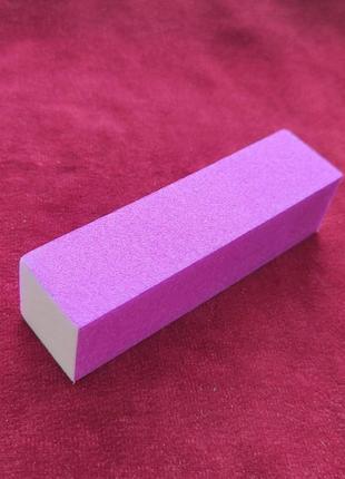 Четырёхсторонний баф для ногтей фиолетовый