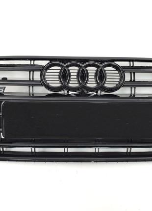 Решетка радиатора Audi A5 2016-2020год черная (в стиле S-Line)