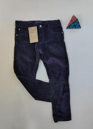 Синие вельветовые штаны брюки вельветы mayoral 98, 110 см, на ...