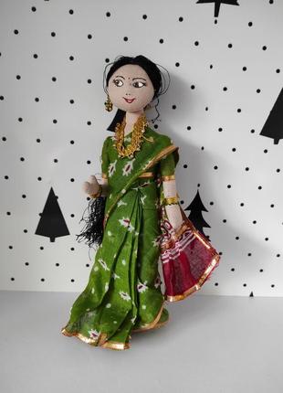 Интерьерная кукла из текстиля индианка