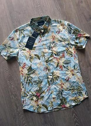 Рубашка мужская с цветочным принтом bondelid размер м