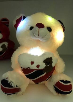 Мягкая игрушка светящийся мишка Тедди, GN, Мишка игрушка 015