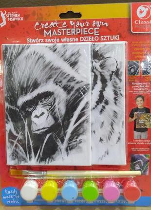 Набор для рисования на холсте горила/тигрclassic world.