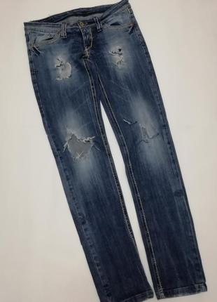 Стильные, крутые и качественные рваные джинсы zac, размер 30.