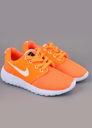 Кроссовки Nike Roshe Run оранжевые