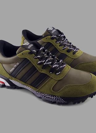 Кроссовки Adidas Marathon TR 15 оливковые