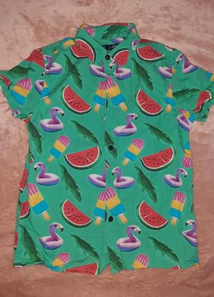 Гавайская рубашка на 6 лет.