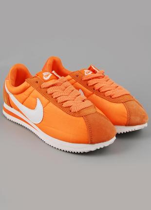 Кроссовки Nike Cortez оранжевые