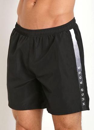 Пляжные плавательные шорты hugo boss seabream swim shorts black