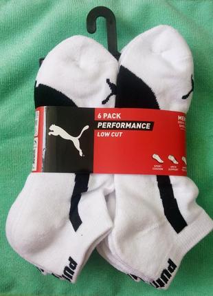 Чоловічі шкарпетки puma perfomance low cut оригінал р 10-13