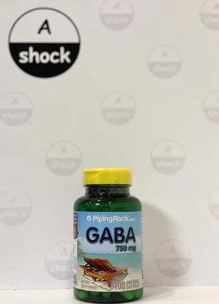 Аминокислота габа piping rock gaba 750 mg (100	капсул.)