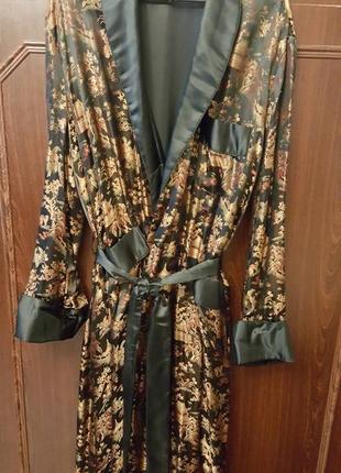 Красивый  китайский халат сathaya silk.