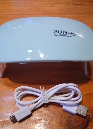 Светодиодная лед uv led лампа для гель лака - 6 ватт.