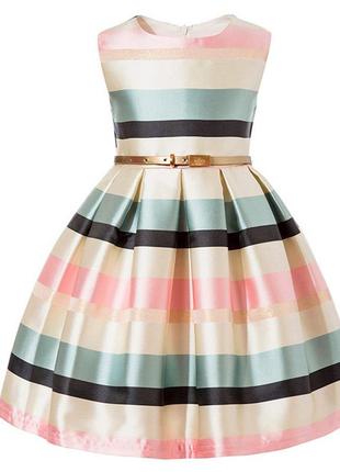Размер 92-150 красивое нарядное пышное платье для девочки атла...