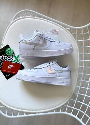 air force 1 low white irisdescent