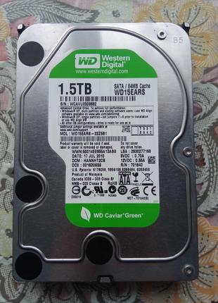 Жесткий диск WDC 1.5 Tb Western Digital wd15ears 3.5