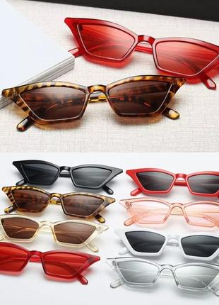 Солнцезащитные очки кошачий глаз/лисички, солнцезащитные о...