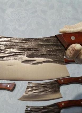 Кованный кухонный нож ручной работы из высокоуглеродистой стали