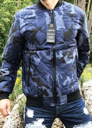 Бомбер urban blue camouflage