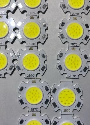 Светодиодный модуль COB LED 2B7C 7W 6000K Холодный белый