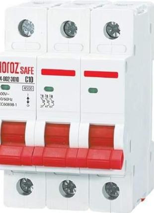 Автоматичний вимикач SAFE 40А 3P С (Horoz Electric)
