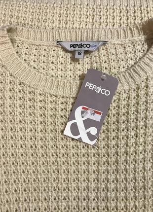Нереально красивый и стильный брендовый вязаный свитер.
