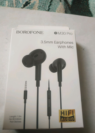 Навушники гарнітура Borofone M30 pro.нові.