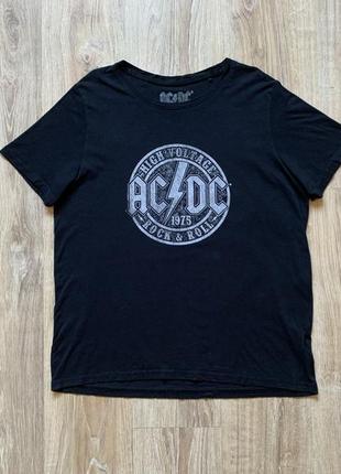 Мужская хлопковая футболка с принтом ac dc 2019