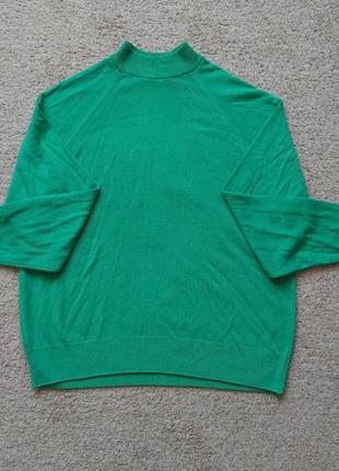 Зеленый легкий свитер marks &amp; spencer