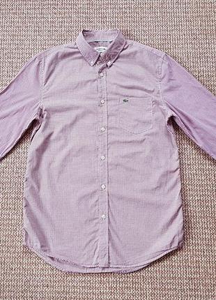 Lacoste рубашка regular fit оригинал (s)
